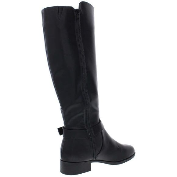MATERIAL GIRL MWINNNIE WOMENS, KNEE HIGH, TALL ,RIDING BOOTS BLACK - Picture 2 of 4